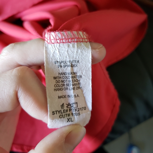 Pomelo Red 3/4 Length Sleeve Flair Out Blouse Size XL - Picture 8 of 10